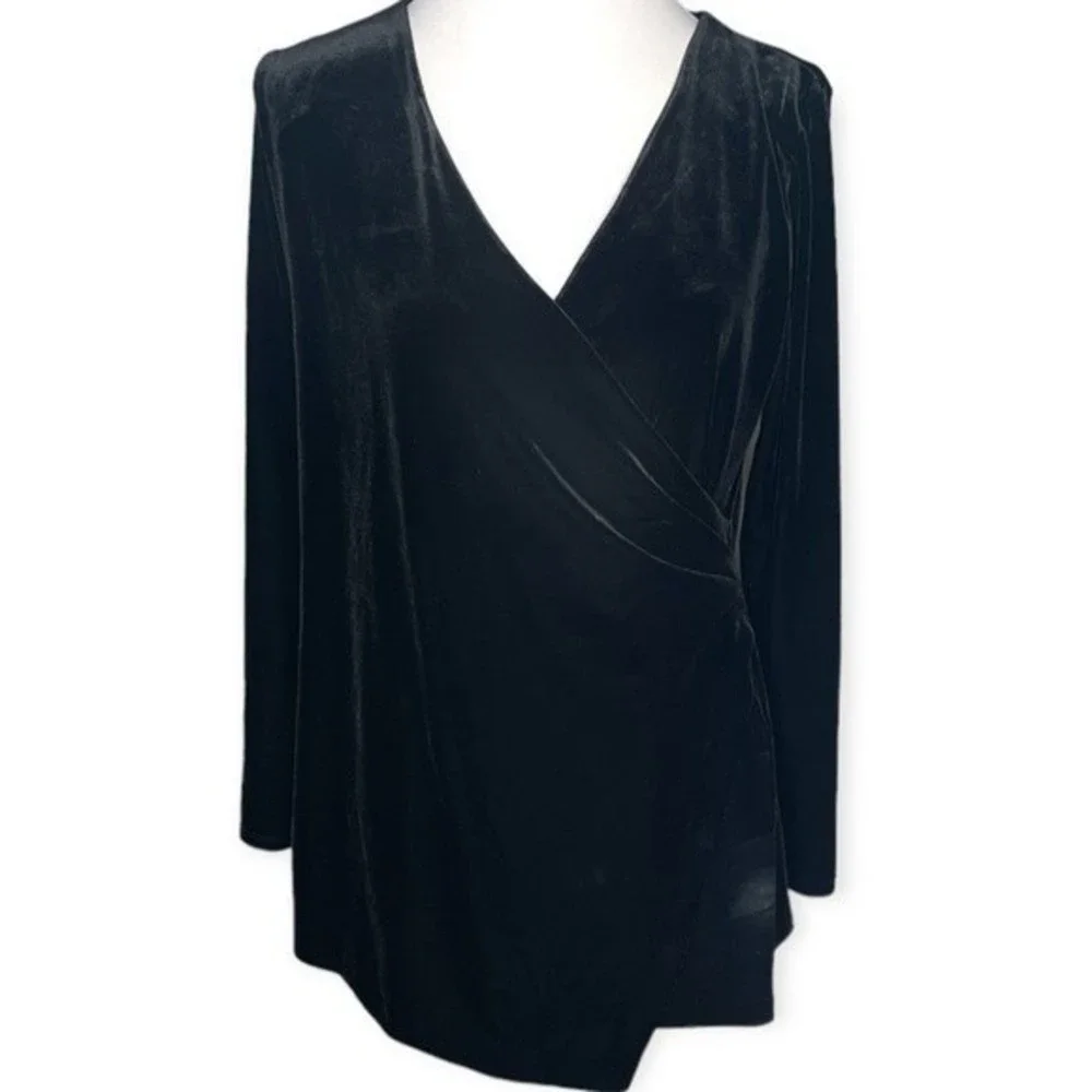 White House Black Market Velvet Long Sleeve Mini Dress - Picture 9 of 9